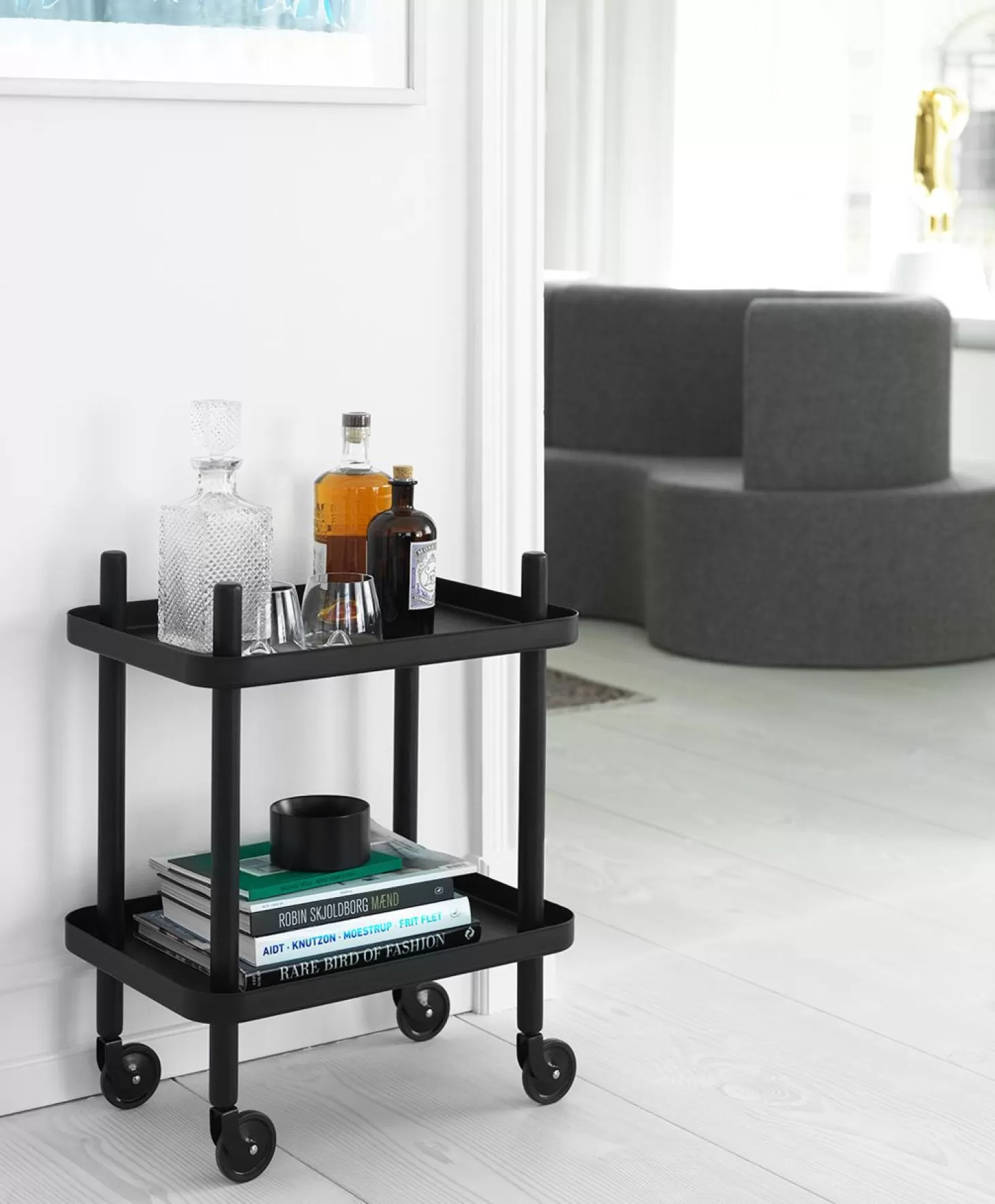 Normann Copenhagen Rullvagnar Och Serveringsvagnar<Block Bord, Vit/Vit