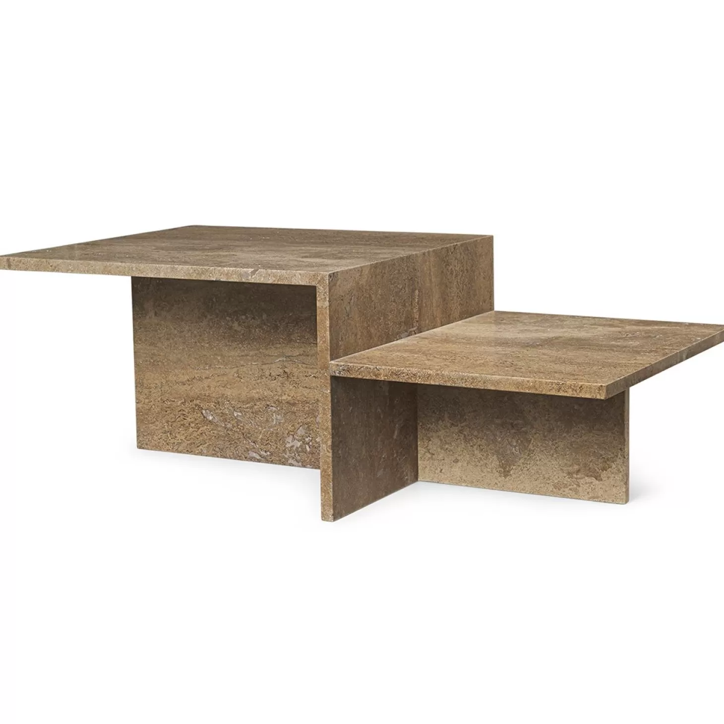 Ferm Living Soffbord<Distinct Soffbord Travertin 100X55 Cm