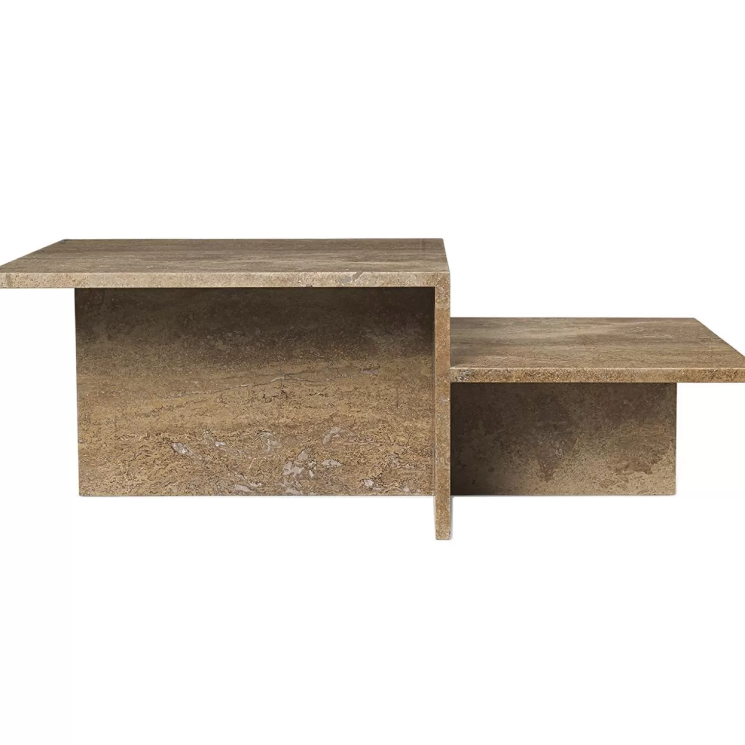 Ferm Living Soffbord<Distinct Soffbord Travertin 100X55 Cm