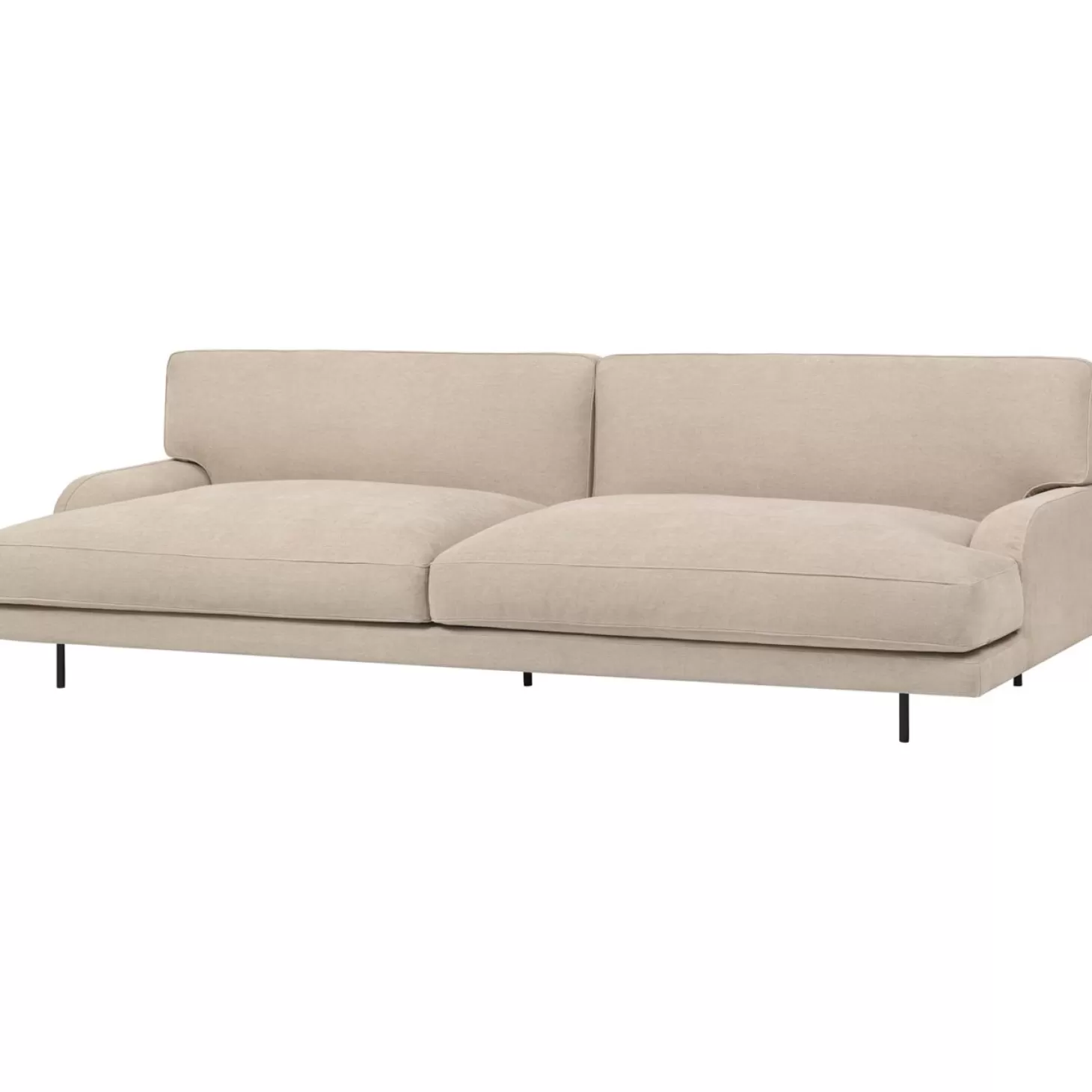 GUBI 3-Sitssoffor<Flaneur Soffa Lc, Svart/ Hot Madison 073