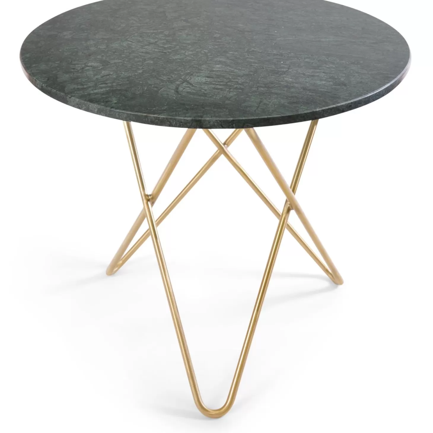 OX Denmarq Matbord Och Barbord<O Dining Table Matbord O100 Cm, Massingsunderrede/Marmor